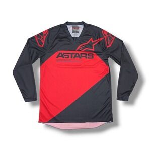 Alpinestars Racing Jersey Black & Red Astars Motocross Engineering Men's L